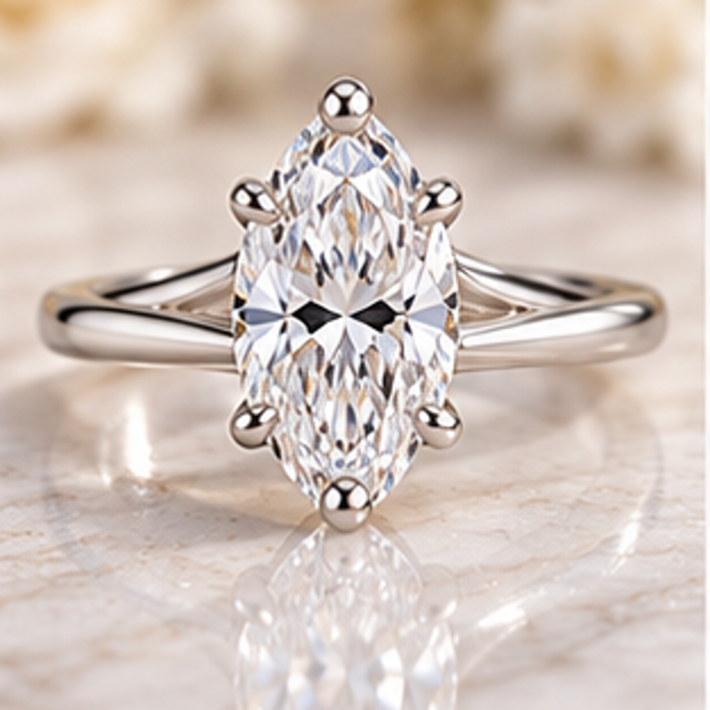 The Sorrel pear pavé ring hero image