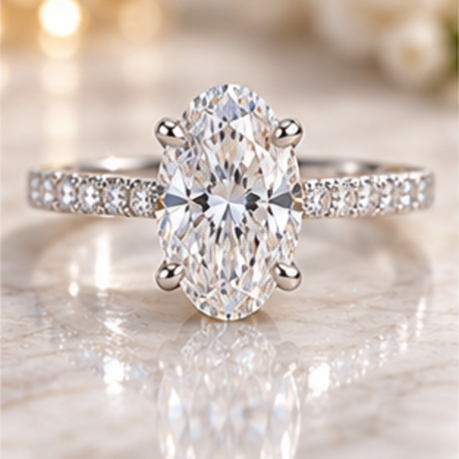 The Verity — 1.95ct Oval Halo